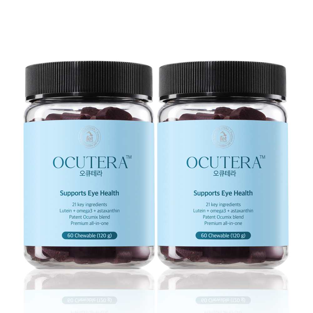 [1+1] 오큐테라 강아지 눈 영양제 약 백내장 눈물자국 냄새 루테인 눈꼽 눈충혈 120g
