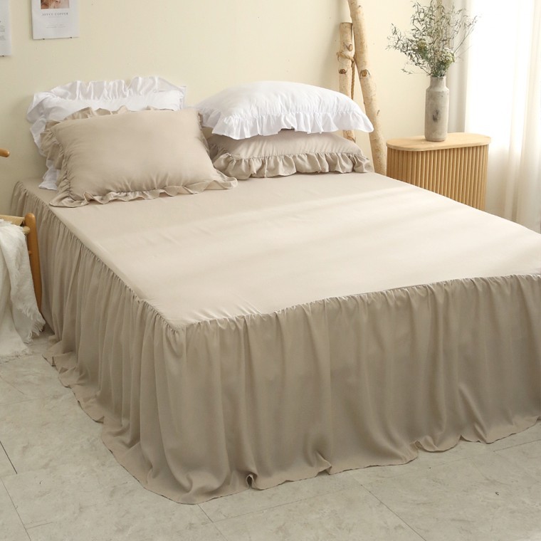 롱프릴 홑겹 침대패드침대커버 덮개 매트리스 패드