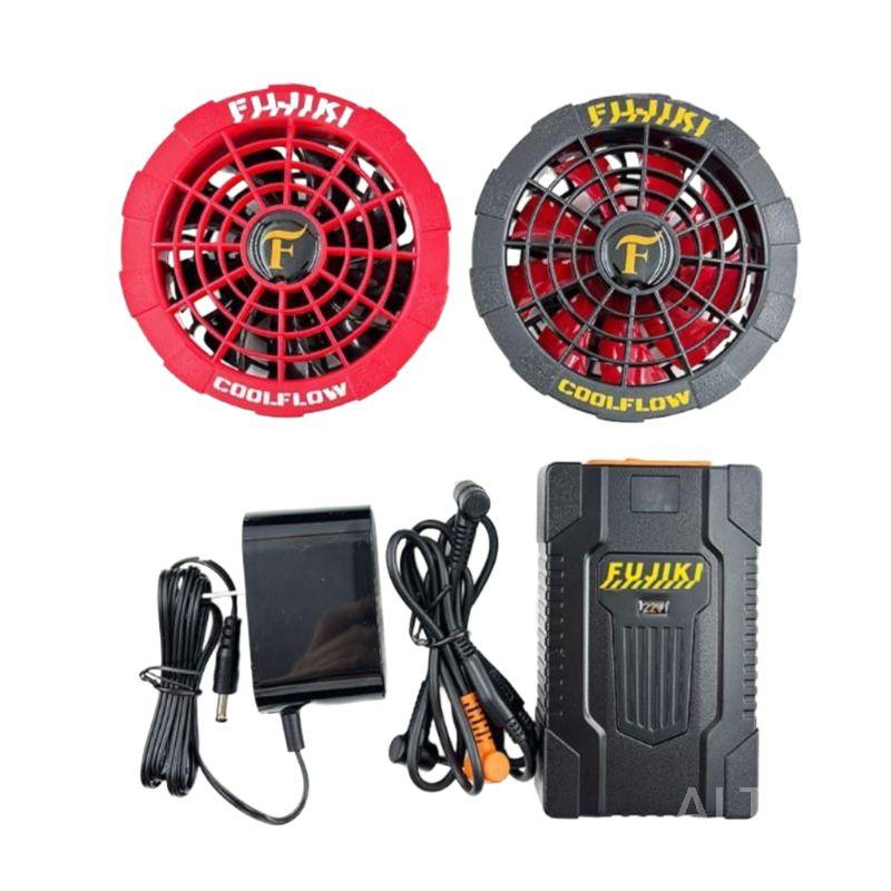 작업복 선풍기 조끼 현장 에어컨 냉풍 용접 자켓 블랙 카모+12V 팬+D12 배터리 M - 상세 이미지 3