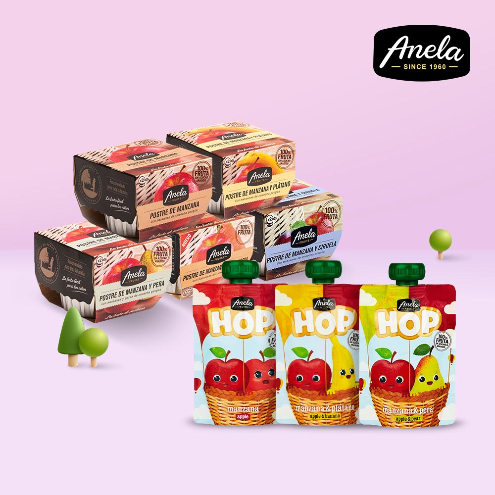 아넬라 과일퓨레 아기 첫과일 세트 (5팩+HOP3팩) 이유식퓨레 아이간식