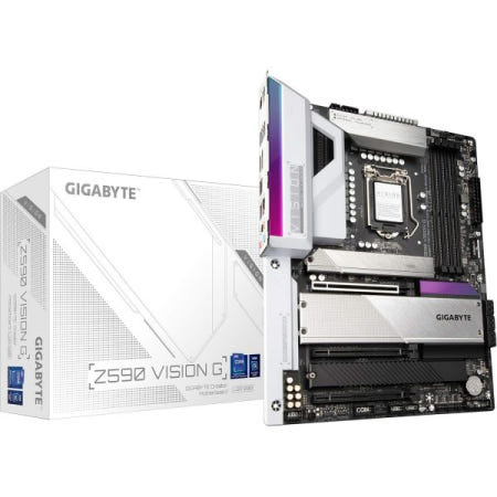 GIGABYTE [해외]GIGABYTE Z590 Vision G (LGA 1200/Intel Z590/ATX/3x M.2/PCIe 4.0/USB 3.2 Gen2X2 Type-C/2.5GbE LAN