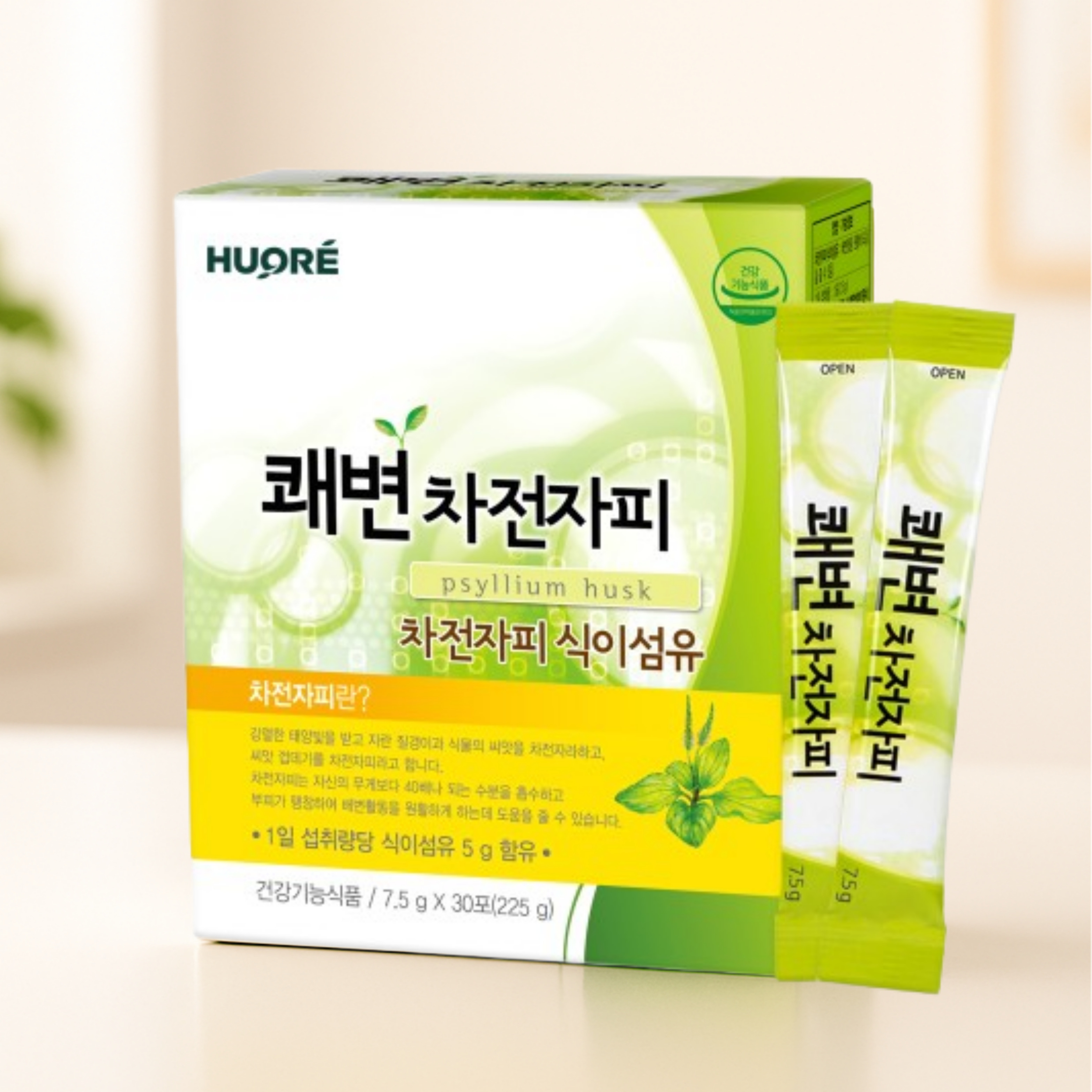 차전자피 식이섬유 쾌변차전자피 7.5g x 30포, 1개 - 상품 이미지