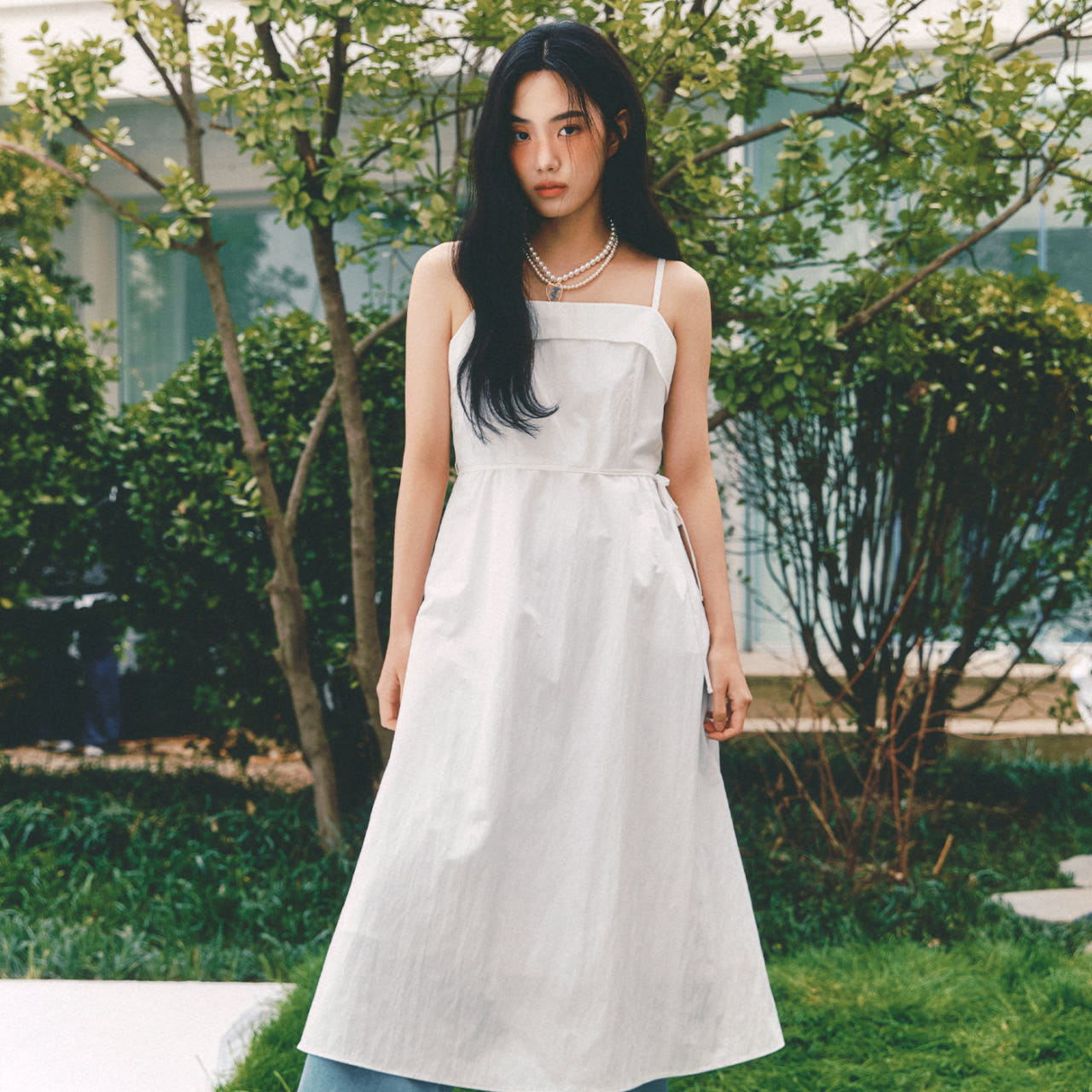 [N판매자배송] 로엠 나시 롱 원피스 RMOWF25R99