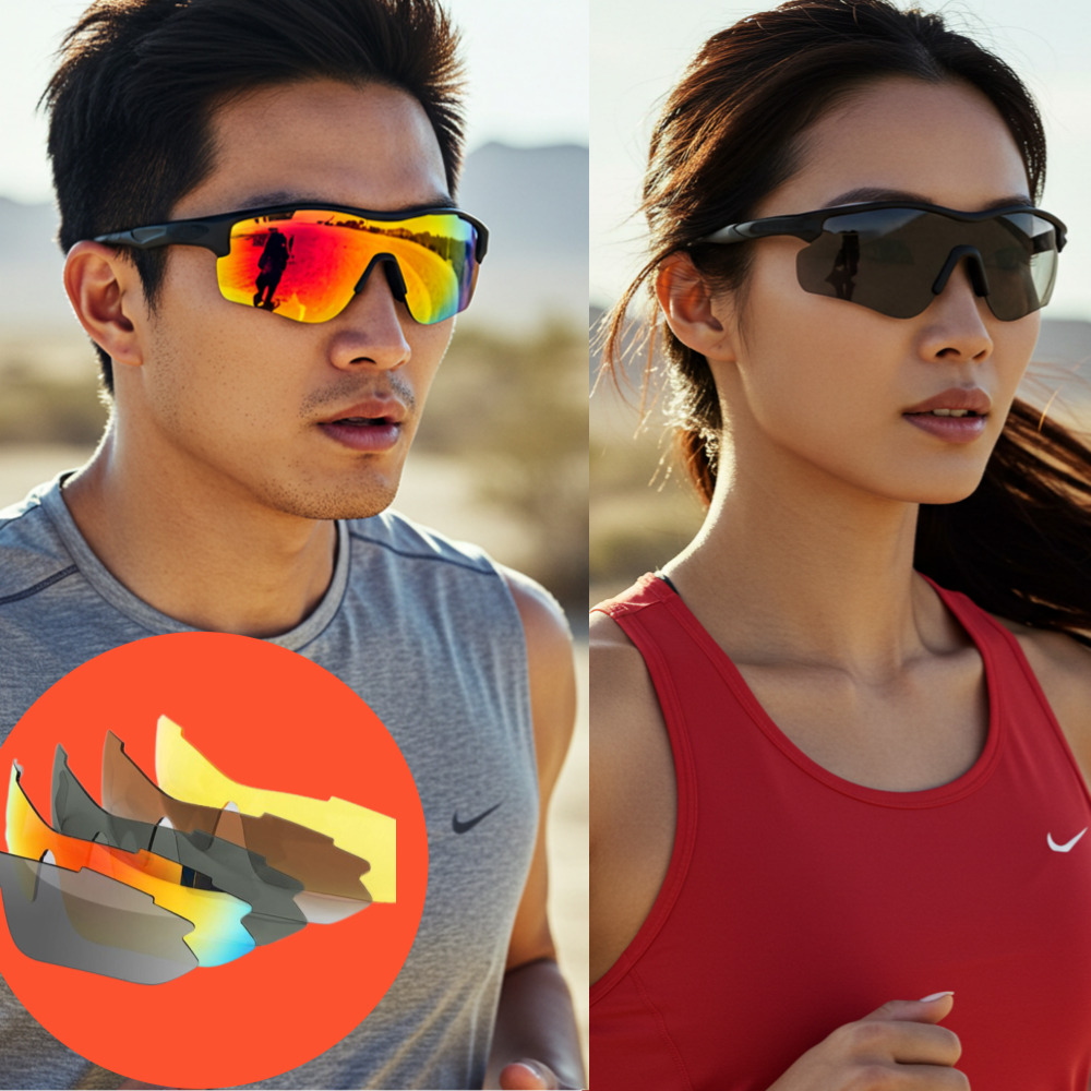 러닝 선글라스 스포츠 편광 선글라스 마라톤 고글 스타