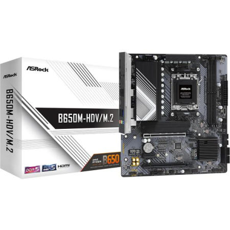 [해외]ASRock B650M-HDV/M.2, AMD 소켓 AM5 Ryzen 7000 시리즈 프로세서 지원