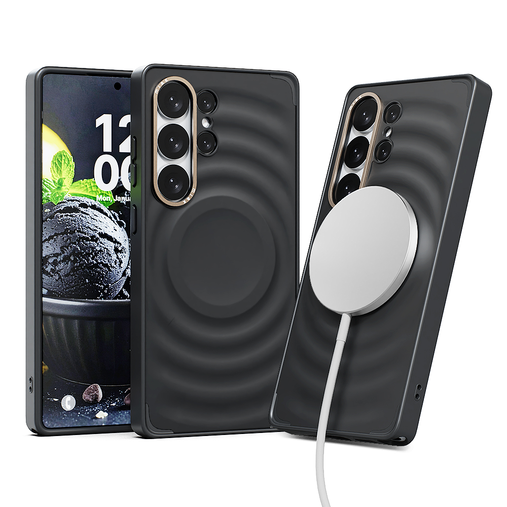 미아크 스쿱 맥세이프 케이스 블랙 소르베, 갤럭시S25 울트라