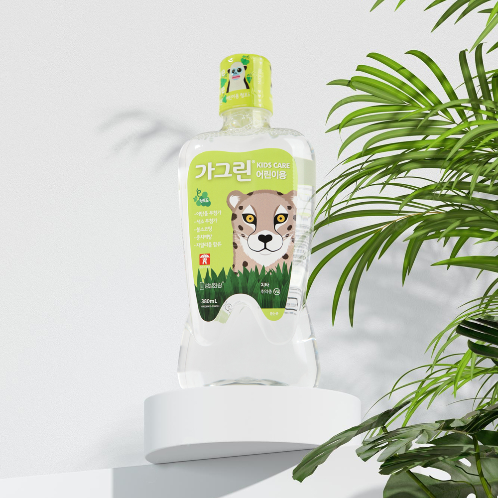 가그린 어린이 사과맛 380ml 불소 충치예방 자일리톨 함유 - 상세 이미지 3