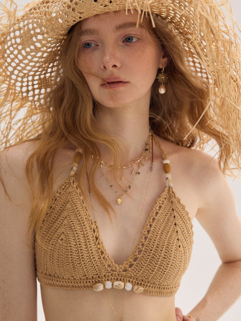 [신스덴] 샌드 비즈 비키니 세트