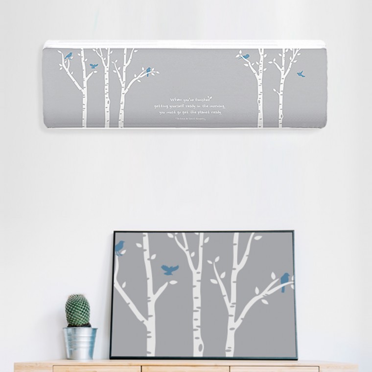 벽걸이형 트라이앵글 에어컨커버보관 덮개 먼지차단