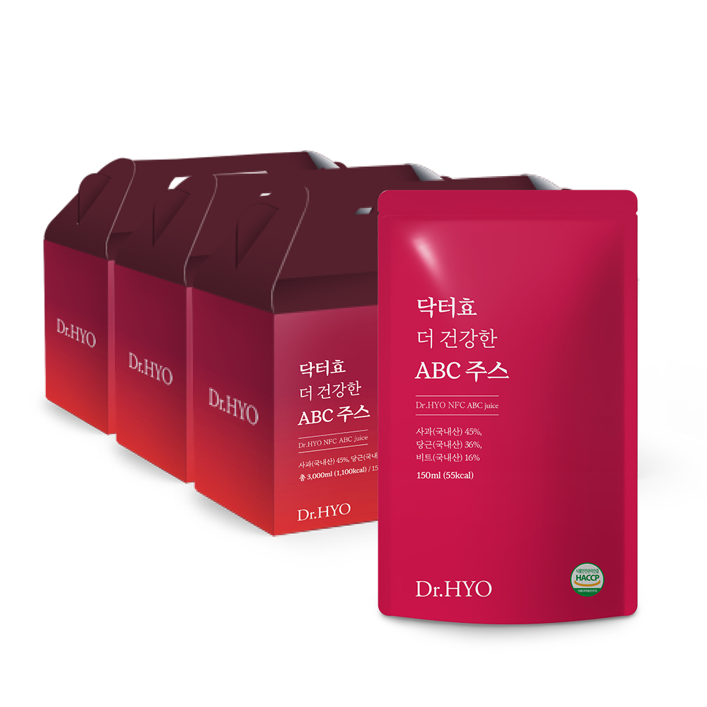 [2+1] 닥터효 더 건강한 ABC주스 150ml 60팩