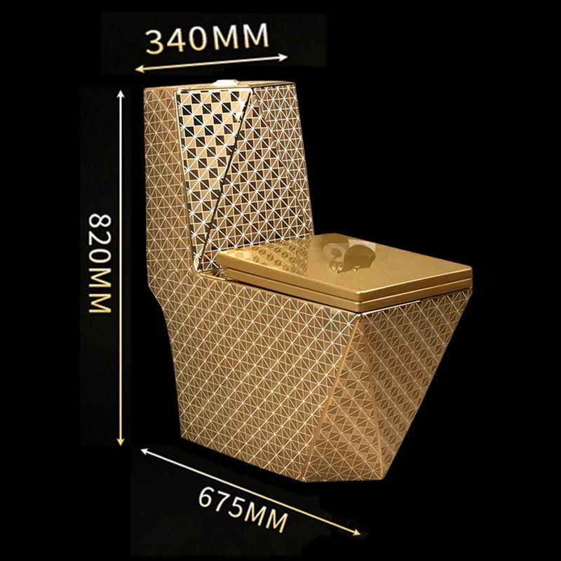 금색 고급 양변기 식당 대형 카페 인테리어 럭셔리 변기 골드 675x340x820mm - 상세 이미지 4