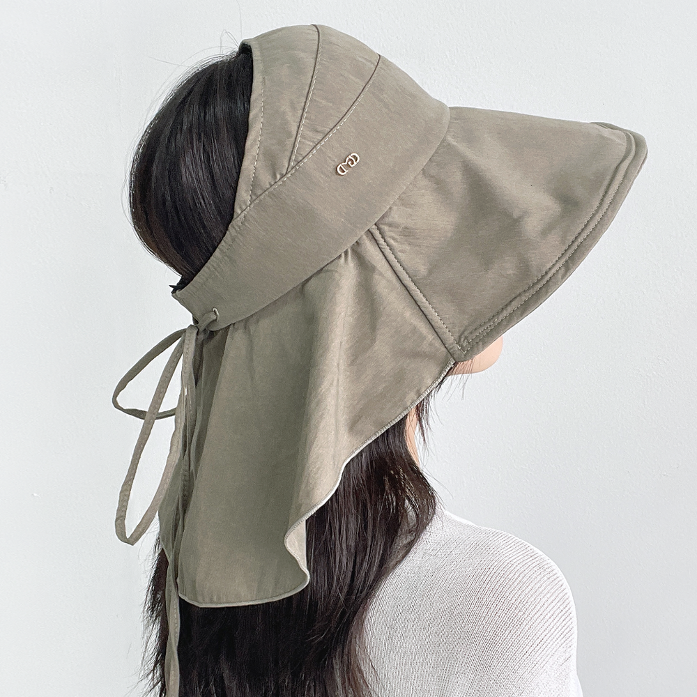 햇빛가리개모자 자외선차단 버킷햇 여성 여름 휴양지 차양막 플랩캡 챙넓은모자