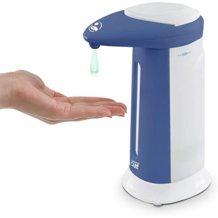 [Commercial Care][해외]터치리스 비누, 손 소독제 디스펜서 - 드리플리스 디자인, 모션 센서, 이지 클린(355ml/12온스)이 포함된 배터리 작동식 자동 비누