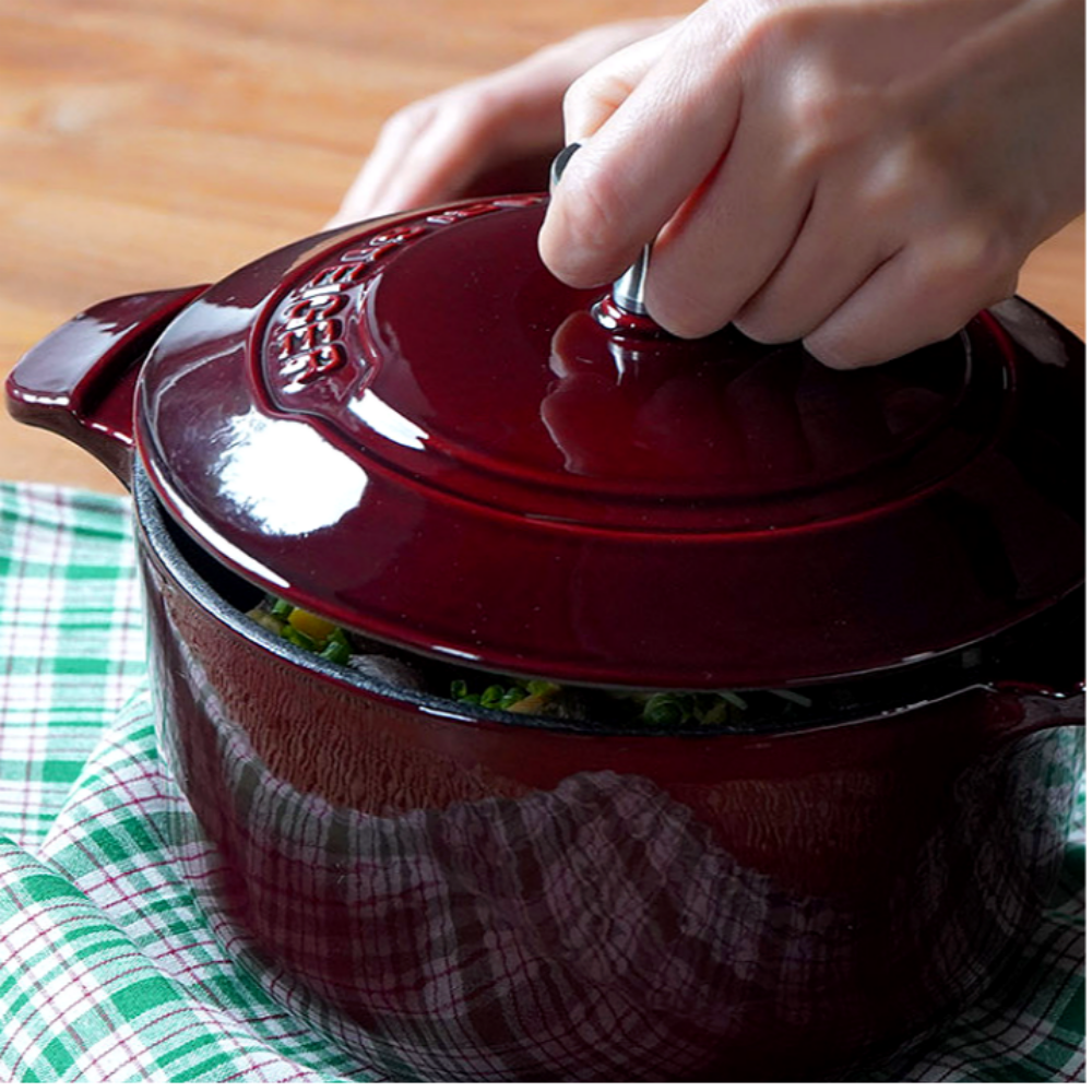 MARISTEIGER 25년 최신 글램팟 16cm 와인레드 인덕션 무쇠 주물 솥밥 냄비