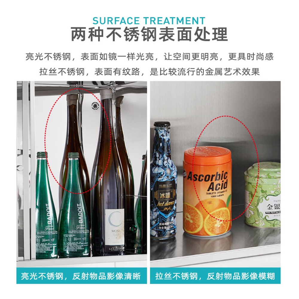 주방 상부장 스텐 스테인리스 장식장 부엌 선반 수납장 - 상세 이미지 4