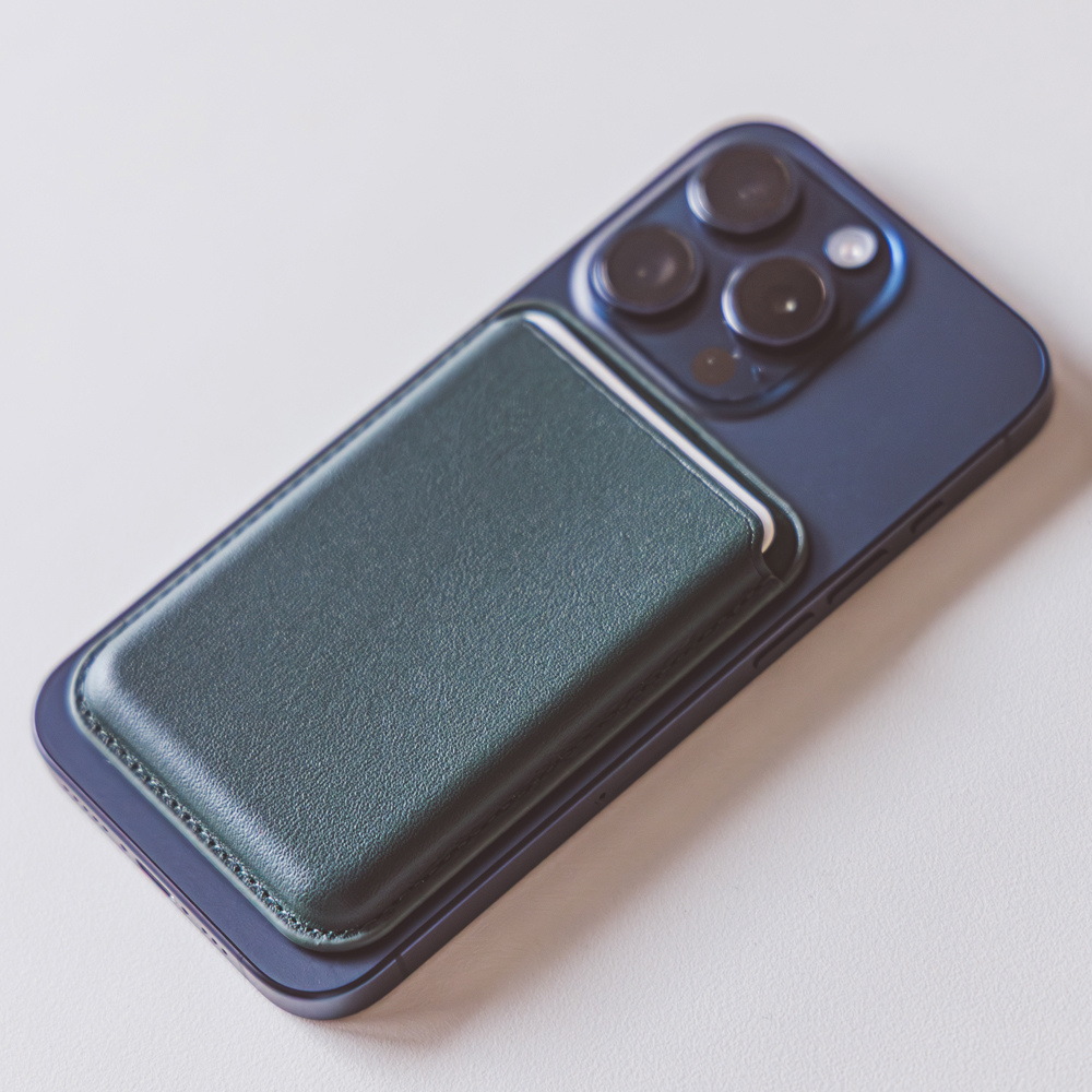 바라보고 맥폴리오 맥세이프 카드지갑 카드홀더 iPhone12 시리즈 이상 전 모델, 가죽, 블랙 이미지 7