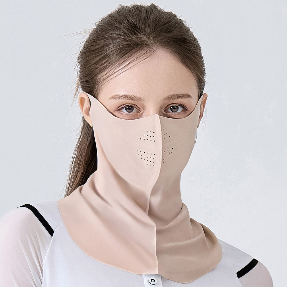 자외선차단 골프 마스크 얼굴햇빛가리개 여성 남성 안면 쿨 자전거 등산