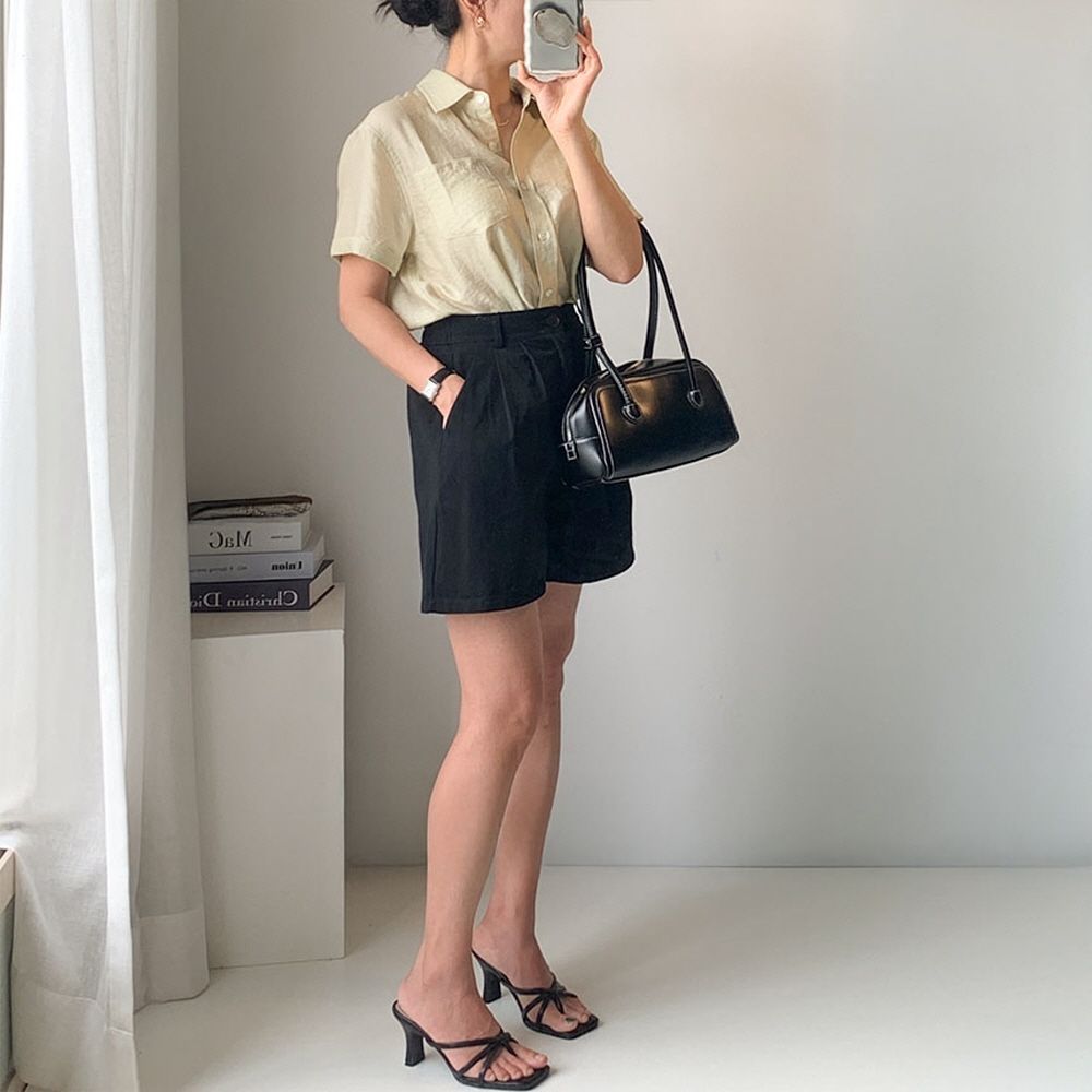 a라인반바지 화이트반바지 이미지 6