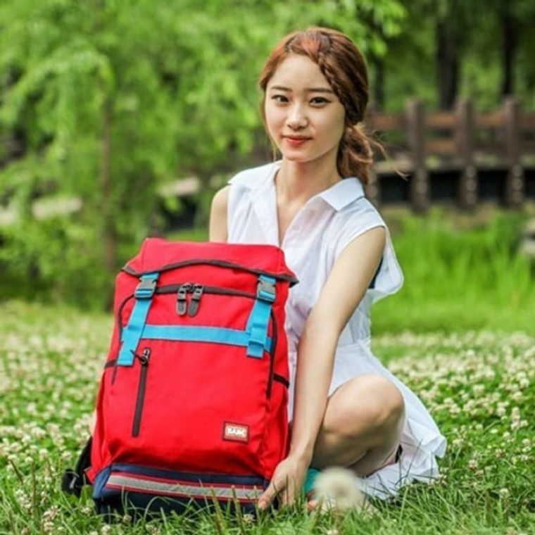 뱅크 백팩 책가방 버클 캐주얼 배낭 학생 학교 가방 - 상품 이미지