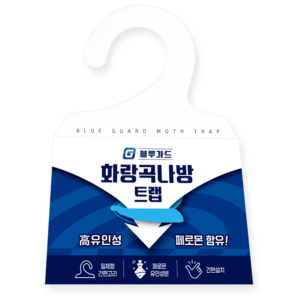 블루가드 화랑곡나방 트랩 집나방 퇴치 나방파리 트랩 끈끈이 트랩 5개입, 1개 - 상세 이미지 3