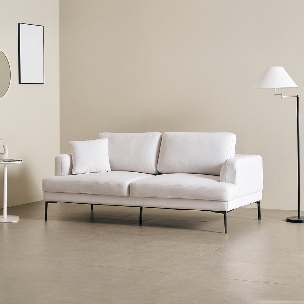 보루네오 키보 이지클린 북유럽풍 거실포인트 패브릭 소파 3인용