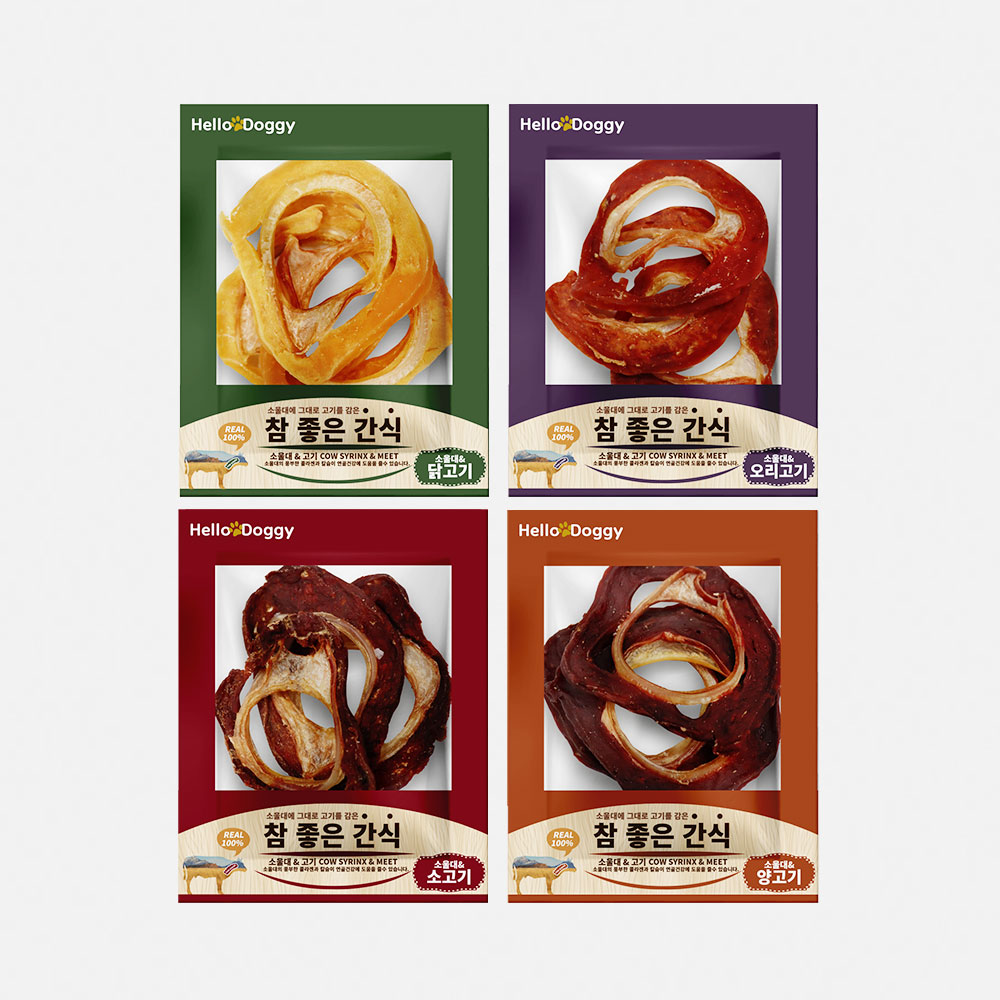 헬로도기 황태 터키츄 강아지 오래먹는껌 치석제거 애견 개껌 이갈이간식 칠면조 링 1P