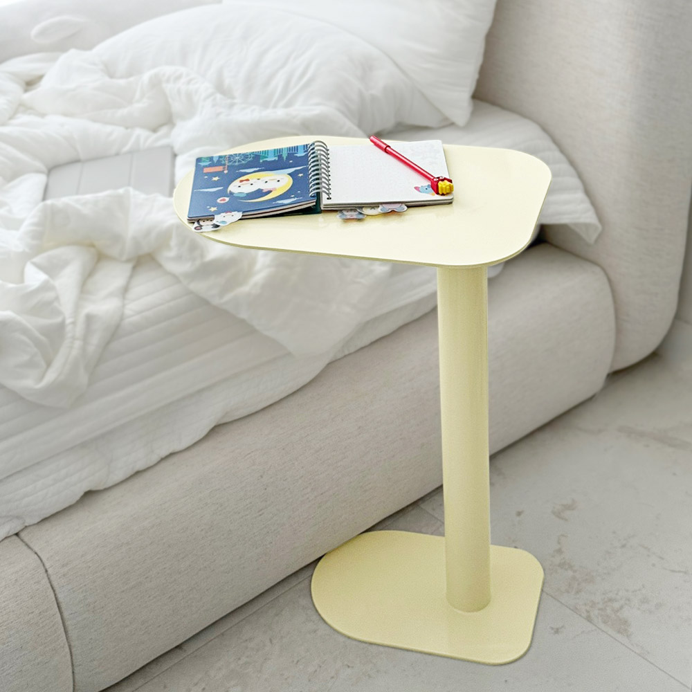 에코프랜 철제 사이드테이블 쇼파 침대 옆 틈새 미니 협탁 노트북 거실 간이 테이블