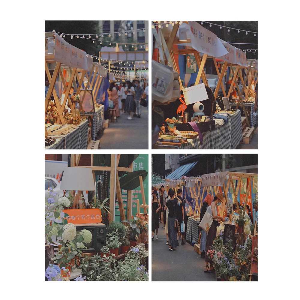 플리마켓 매대 매장 진열대 야외 부스 나무 포장마차 120cm - 상세 이미지 4