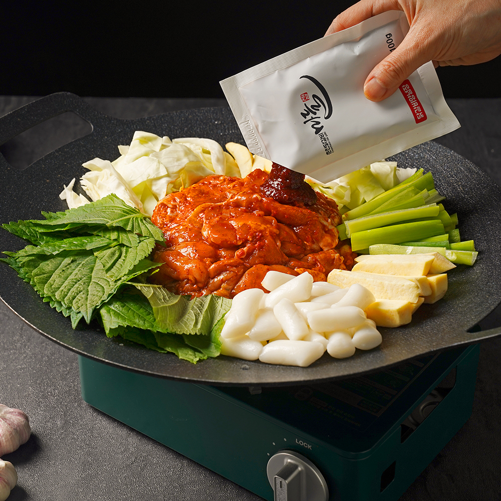 마들푸드 춘천 닭갈비 밀키트 부재료 포함 국내산 닭다리살
