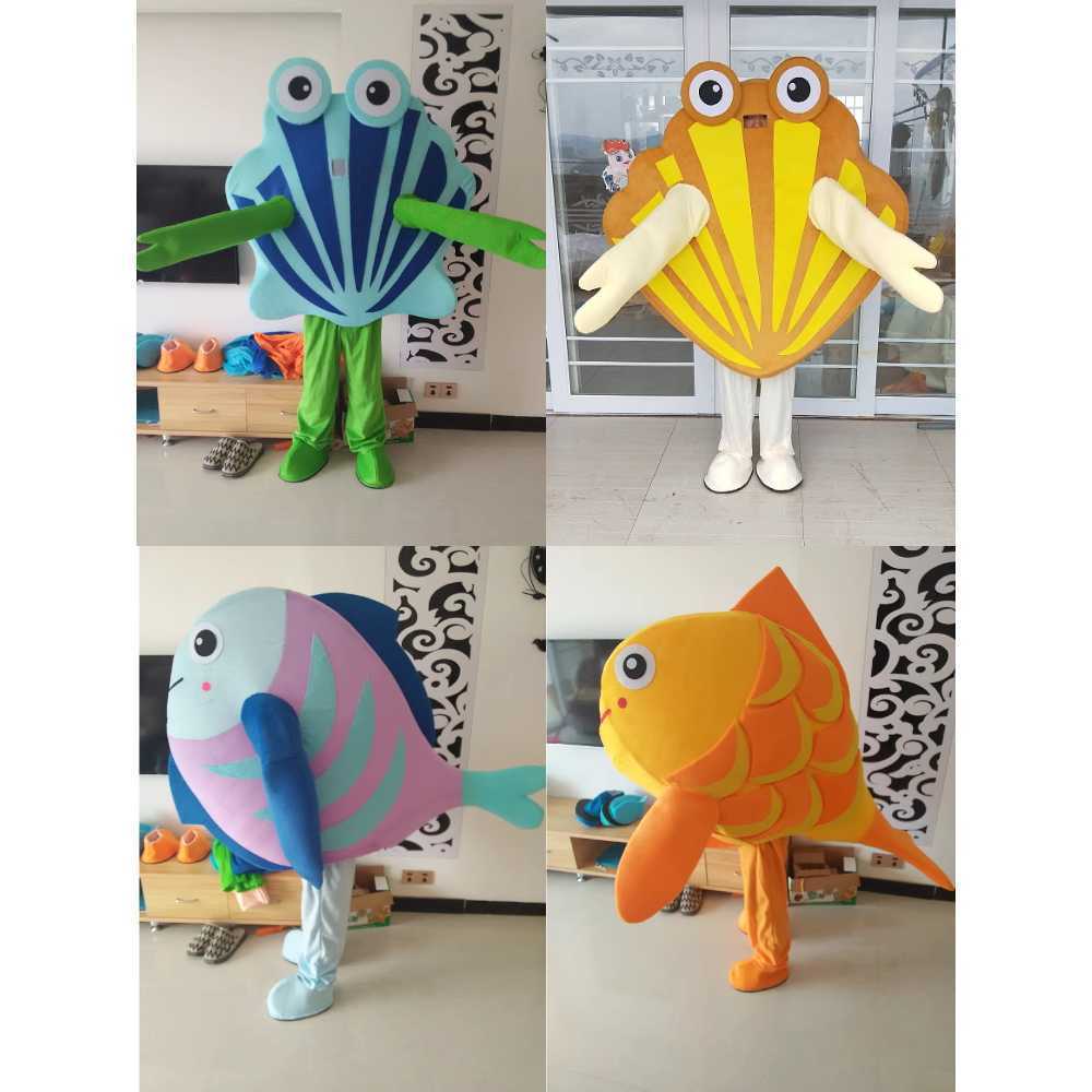 물고기 인형탈 바다 동물 상어 문어 불가사리 캐릭터 오렌지(클라운피쉬) (150-180cm) - 상세 이미지 3