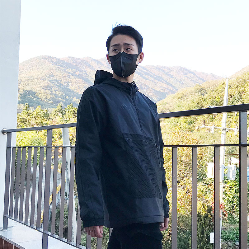 [시즌세일] 아디다스 남자 우븐 아노락 바람막이 윈드 브레이커 자켓 CW7423(블랙), XL - 상세 이미지 5