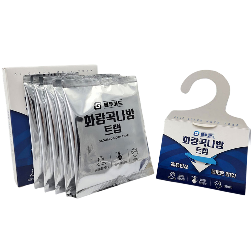 블루가드 화랑곡나방 트랩 집나방 퇴치 나방파리 트랩 끈끈이 트랩 5개입, 1개 - 상세 이미지 4