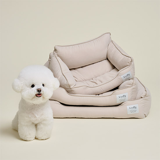 울리 베이직 사각 강아지 애착 방석 고양이 쿠션 S