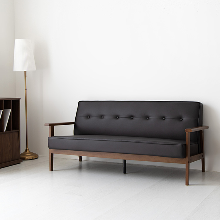 TARDO 3인소파 YN1223P N형 블랙브라운 8075.8284