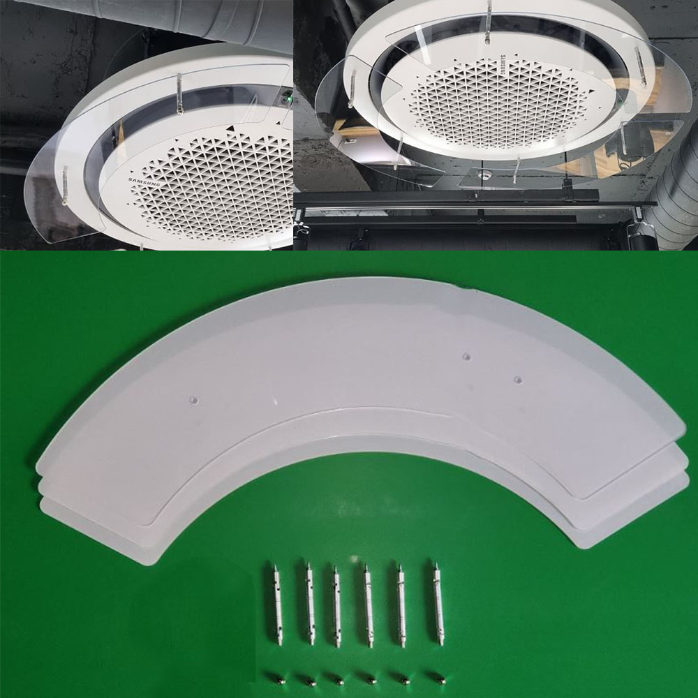 원형 에어컨 바람막이 간편설치 관공서 병원 사무실 천장형