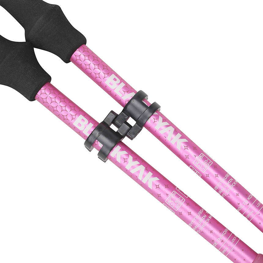 블랙야크 공용 2개입 케이스 포함 접이식 120cm 등산 아웃도어 스틱 4단 SET 스틱C 이미지 8