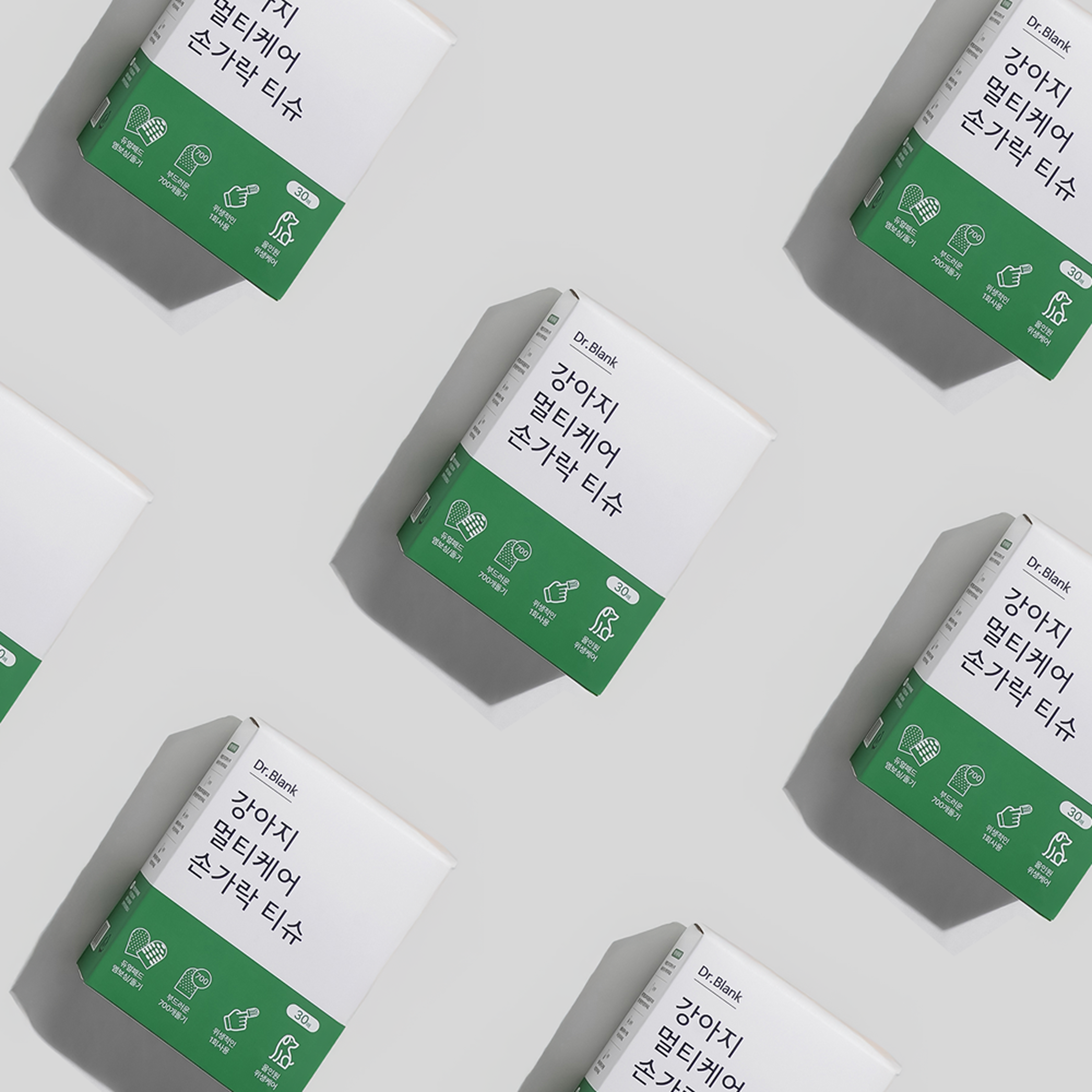 닥터블랭크 강아지 멀티케어 손가락 티슈 30매 이미지 4