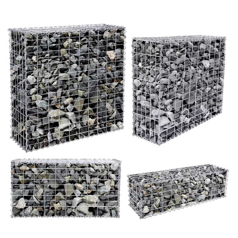 돌철망 돌담 펜스 울타리 돌벽 케이지 화단 담장 사각 1x1x1m 10x10cm - 상품 이미지