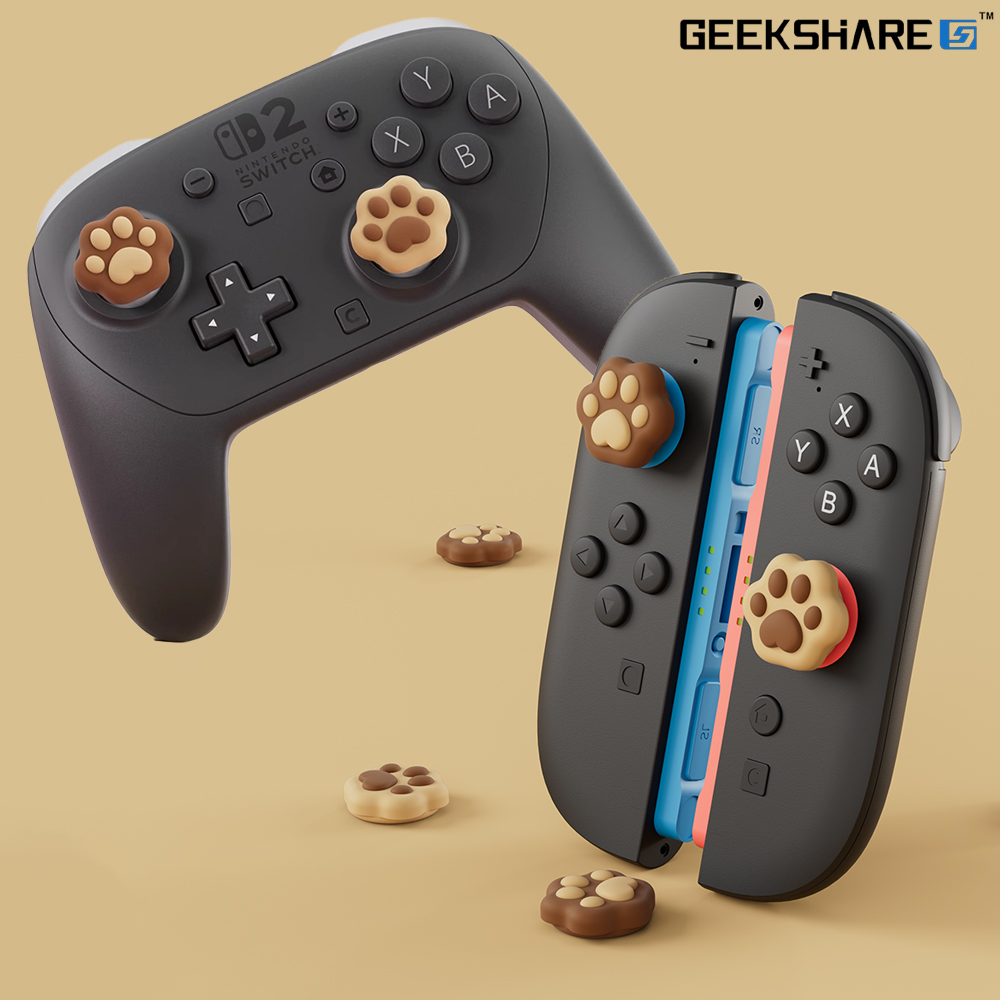 닌텐도 스위치2 스틱커버 긱쉐어 냥이왕발 썸그립 조이콘2 프로콘2 호환 - 상세 이미지 2