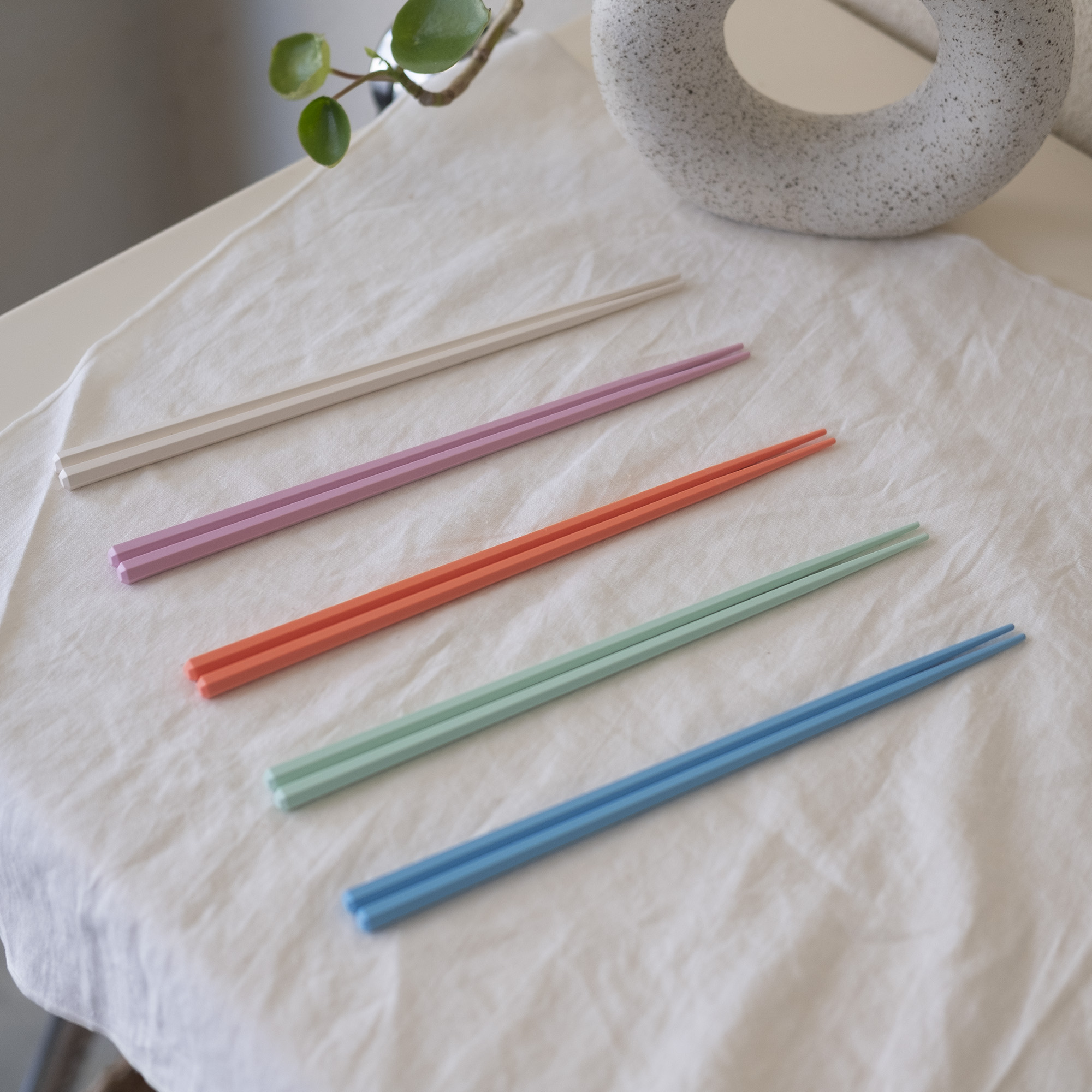 Komorebi 파스텔 육각 젓가락 5colors - 메인 이미지
