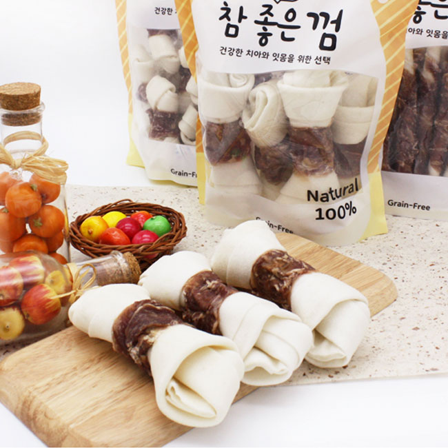 헬로도기 참좋은껌 강아지양치껌 덴탈껌 이갈이 간식 우유+오리껌, 6개입, 1개 - 상세 이미지 2