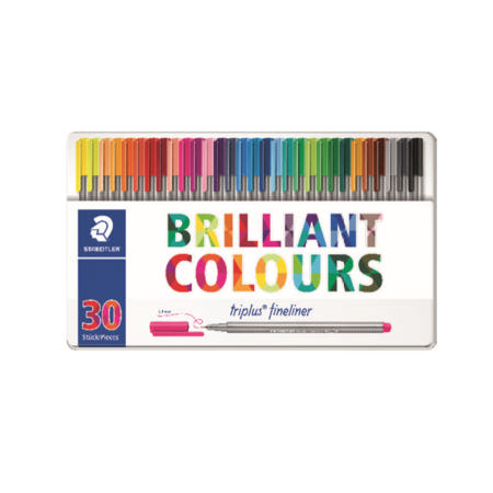 세이오 스테들러 화인라이너 334 M30 30색 세트 (틴) /1개입