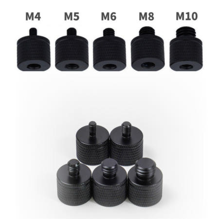 [자체제작]1/4 인치 to M4 M5 M6 M8 M10 볼트 변환 어댑터 부쉬 마이크 삼각대 마운트 젠더