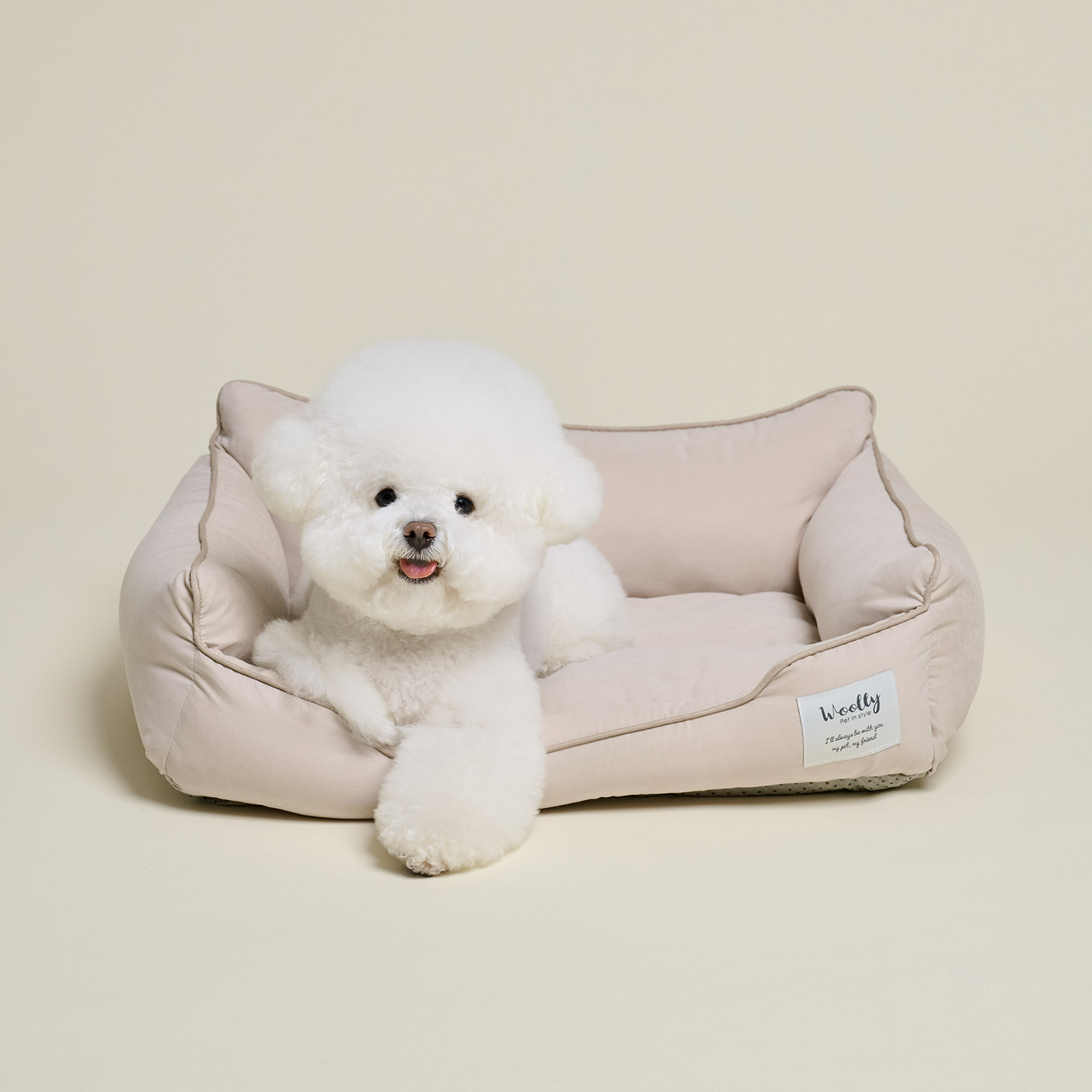 울리 베이직 사각 강아지 애착 방석 고양이 쿠션 S