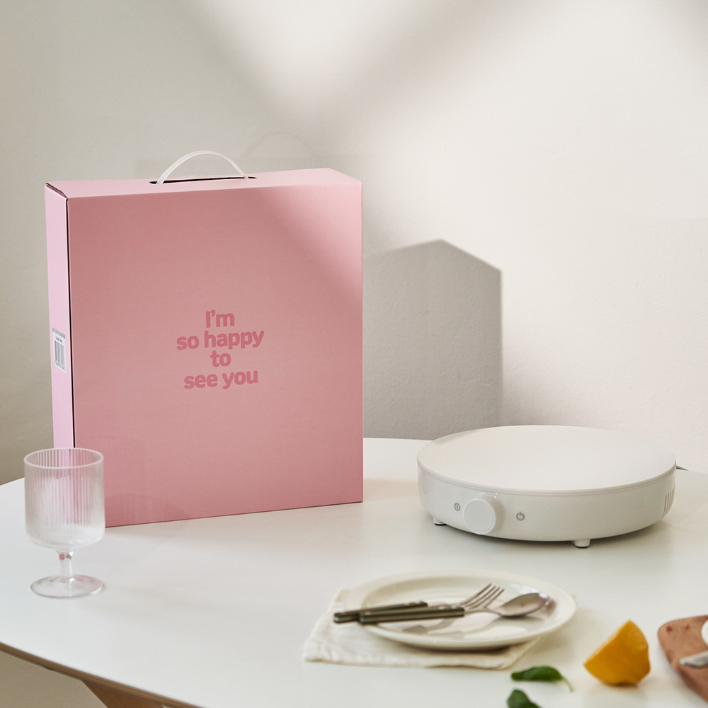 단미 1구 인덕션 미니 휴대용 전기레인지 원형 캠핑 인덕션렌지 IN03