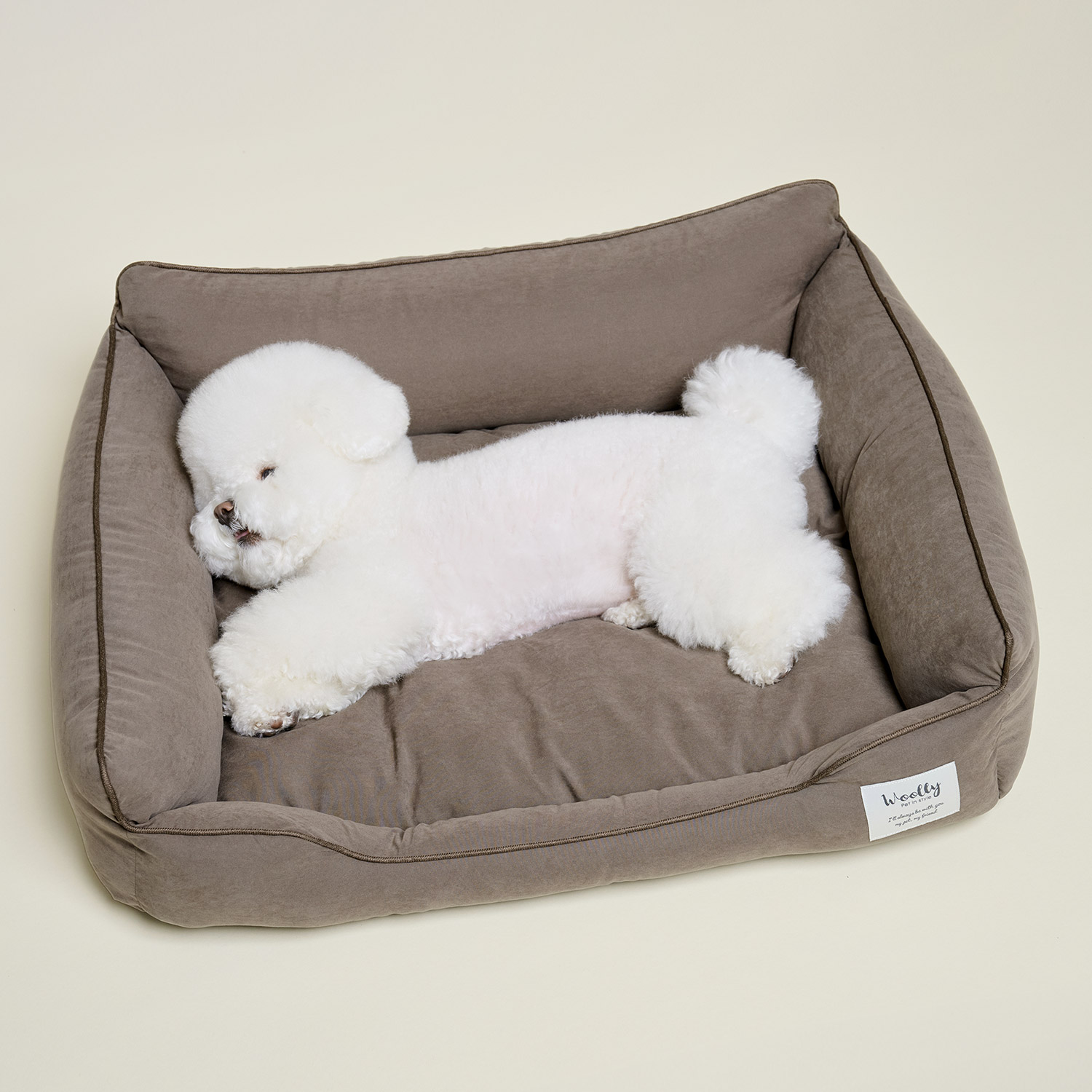 울리 베이직 사각 강아지 애착 방석 고양이 쿠션 S