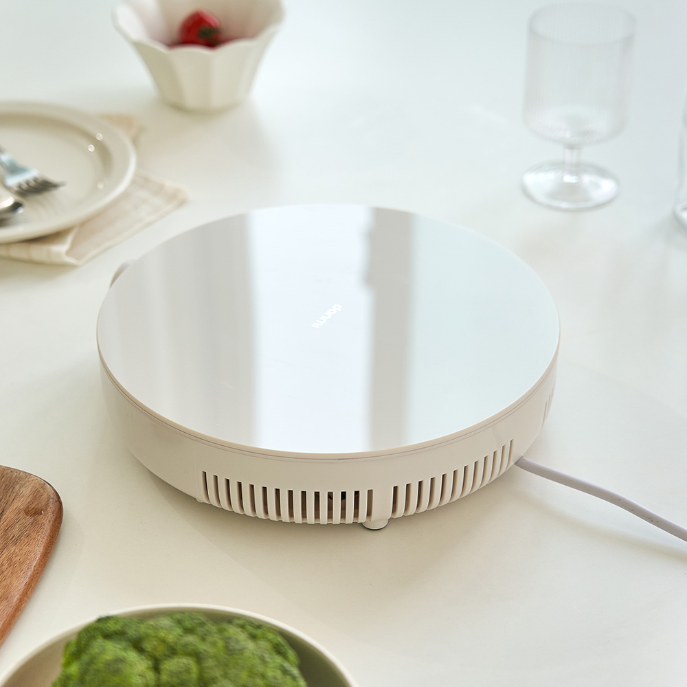 단미 1구 인덕션 미니 휴대용 전기레인지 원형 캠핑 인덕션렌지 IN03