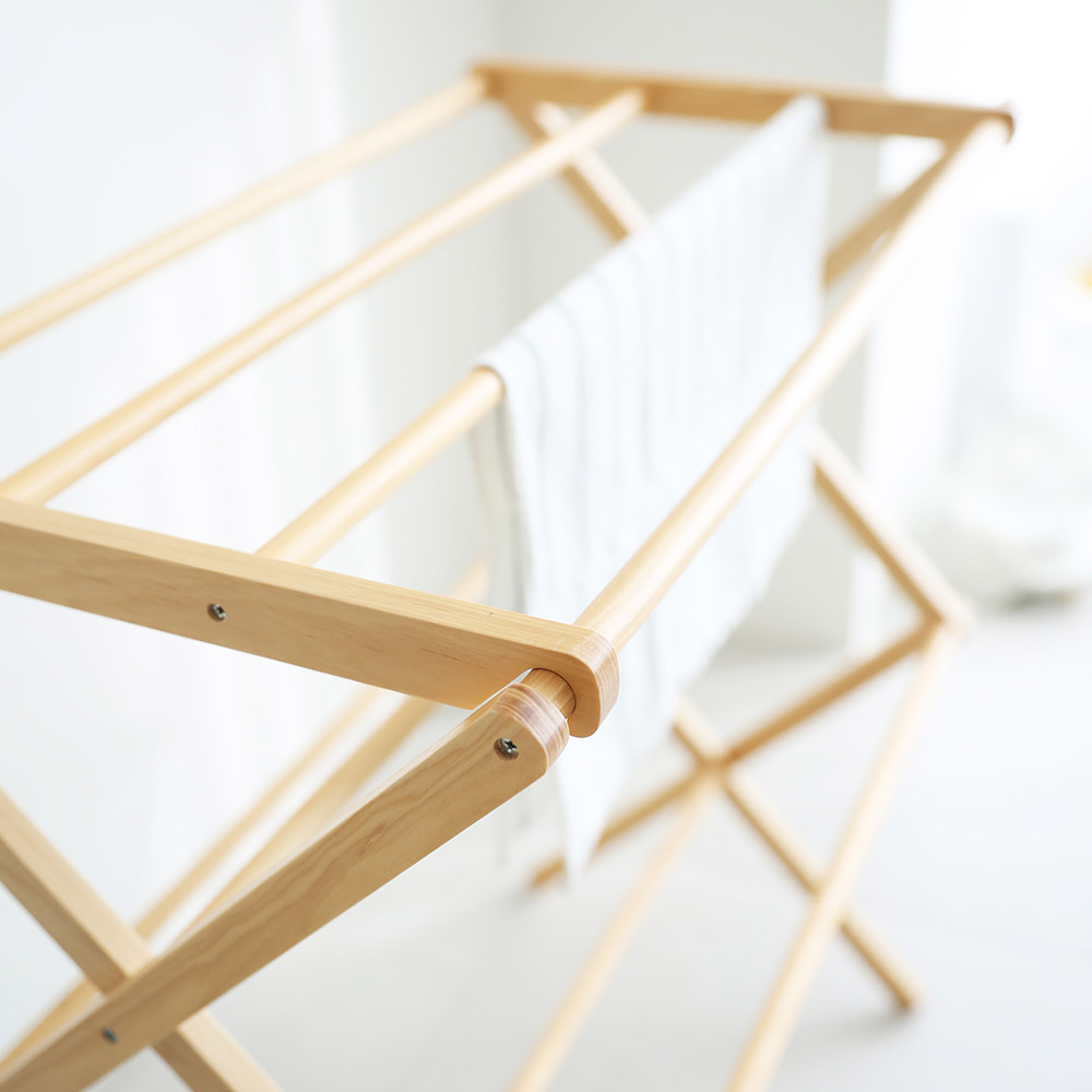 빨래건조대 원목 접이식 실내용 이불 수건 다용도 건조대