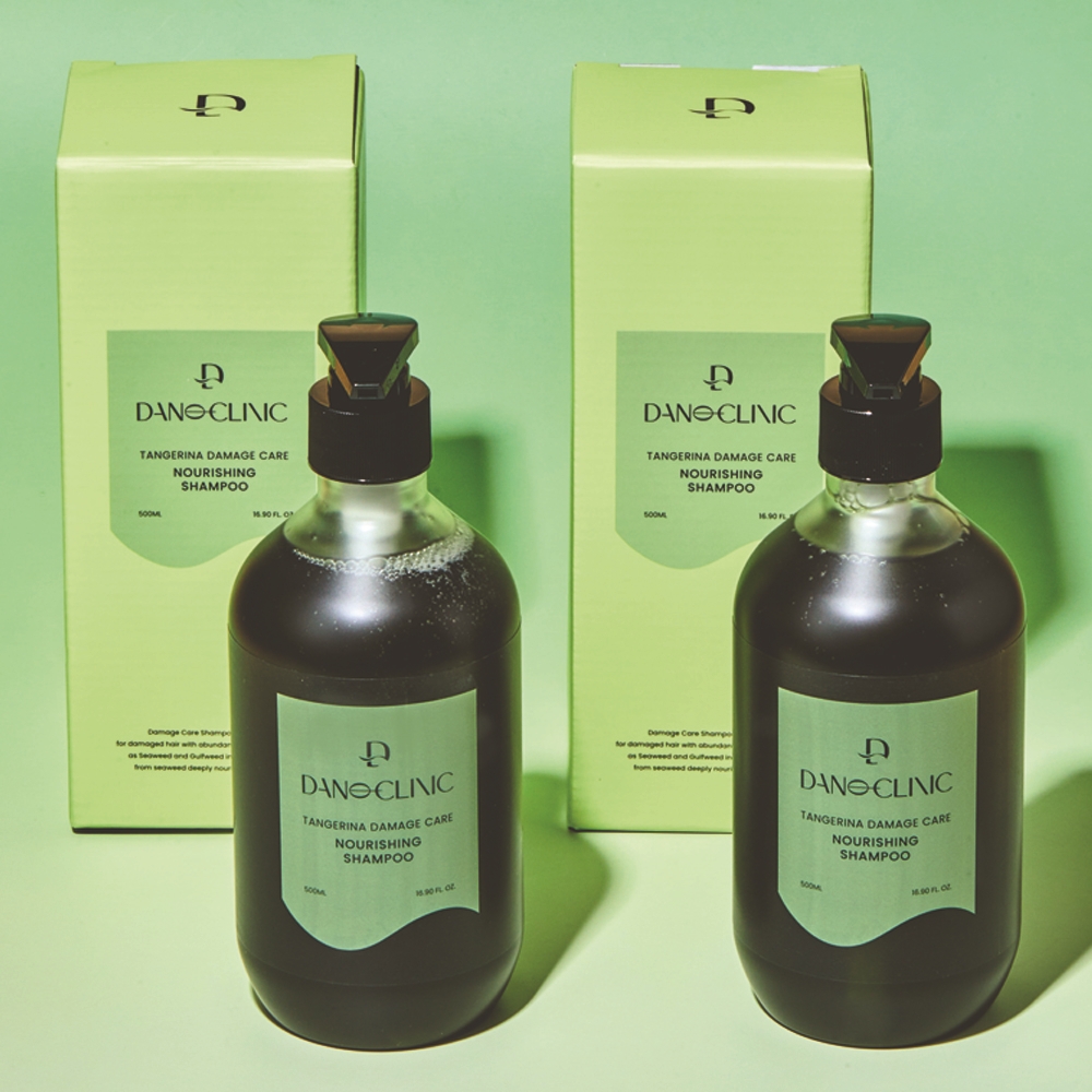 1+1 다노클리닉 탄제린 데미지케어 너리싱 샴푸 NS 시트러스, 500ml, 2개 - 상품 이미지