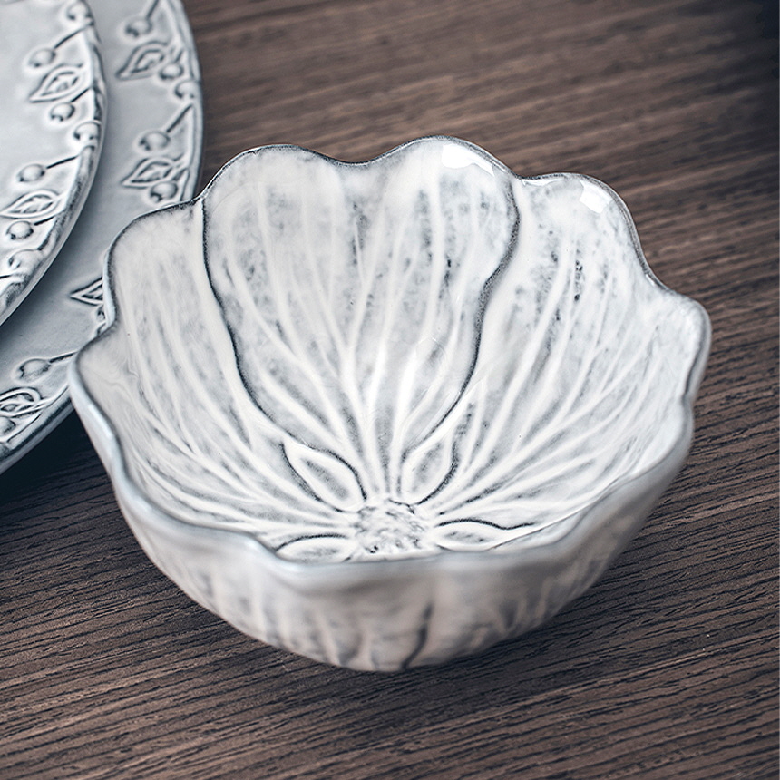 보르달로 핀헤이로 포르투갈 수입 빈티지 핸드메이드 그릇 / 12.4cm, 플로라 스몰볼(공기) - 상세 이미지 2